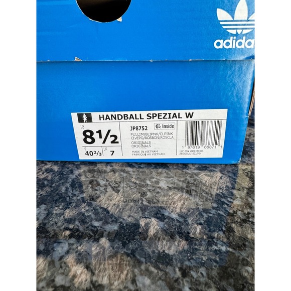Adidas Handball Spezial W Lime Green Pink Suede Gum Sole JP8752 Womens 8.5 NEW - Picture 6 of 7
